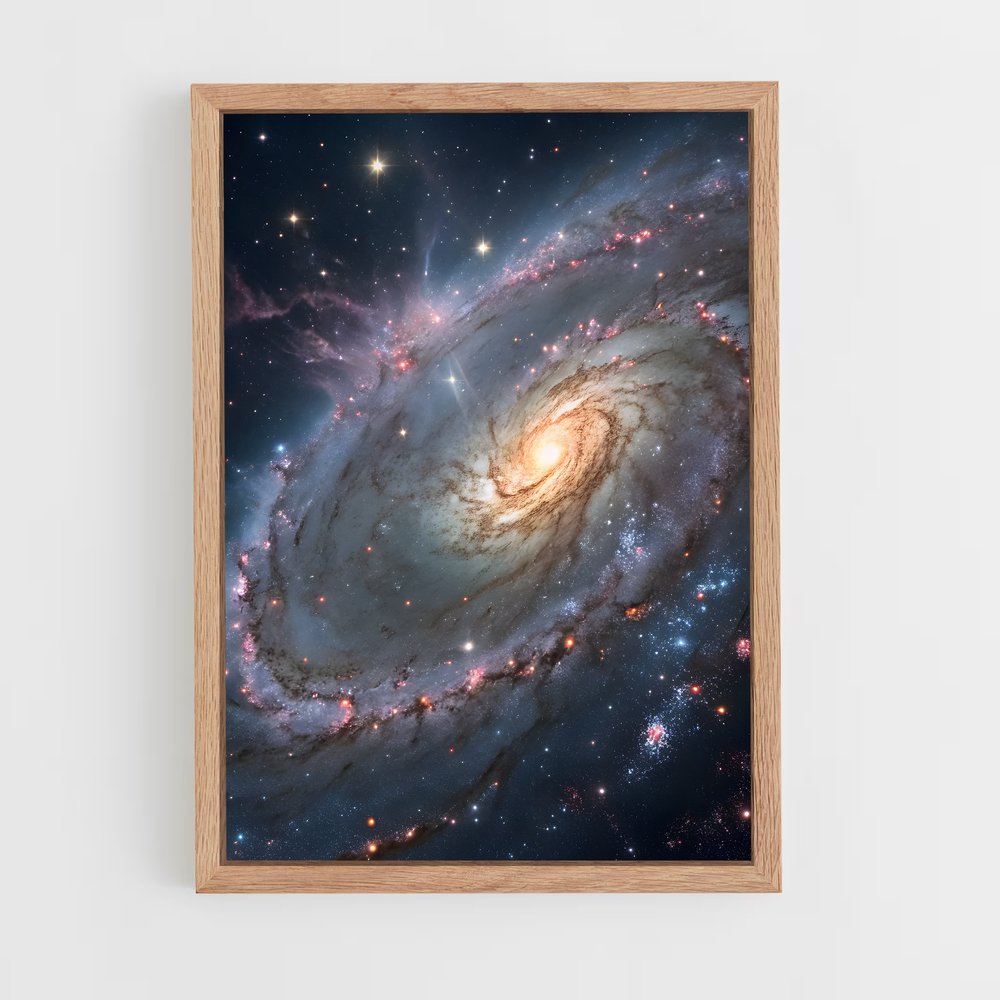 Poster magnifique galaxie Cartwheel (vue 4)